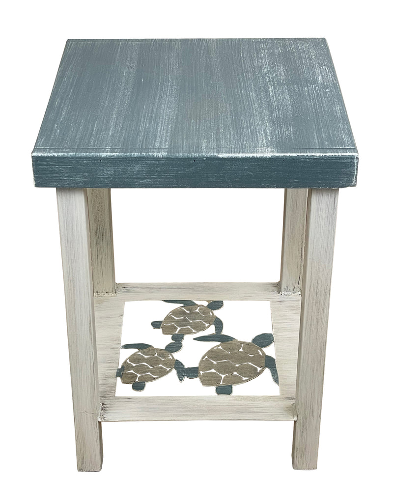 Swimming Turtles Square End Table