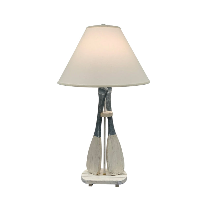 Double Paddle Table Lamp