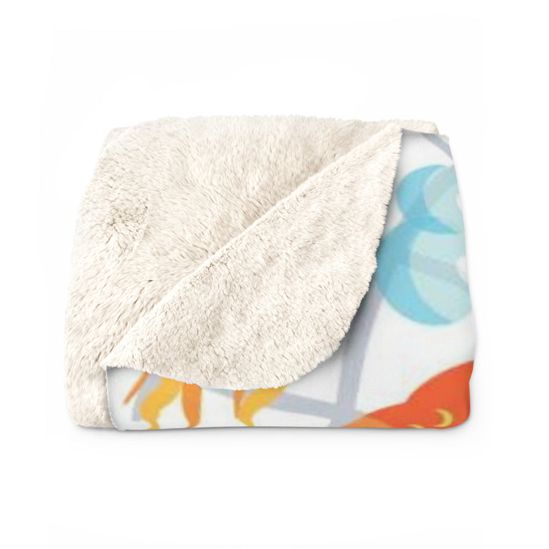 Bubble Sea Sherpa Fleece Blanket