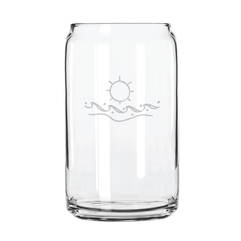 Waves 16 oz. Can Glass Sets