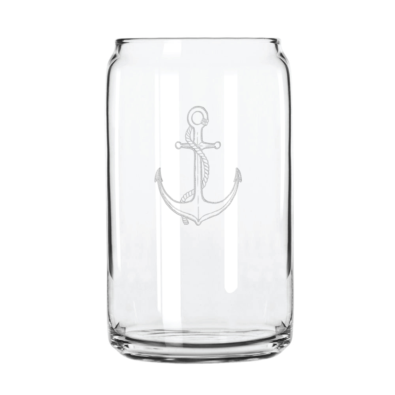 Rope & Anchor 16 oz. Can Glass Sets