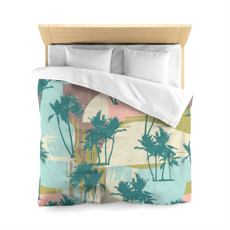 Tropical Palm Tree Microfiber Duvet Cover