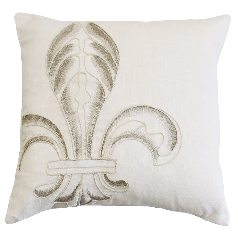 New Orleans Taupe Throw Pillow