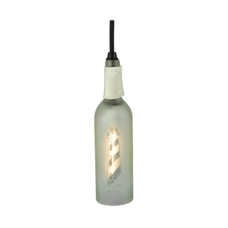 Frosted Wine Lighthouse Mini Pendant