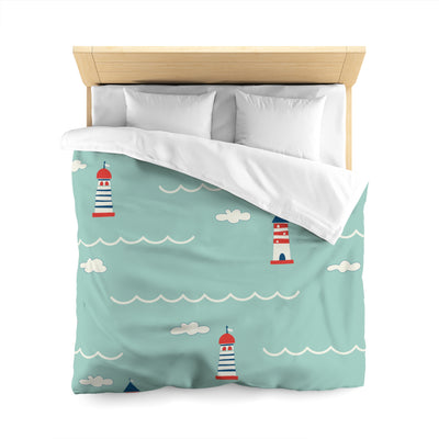 Seaside Beam Microfiber Duvet Cover