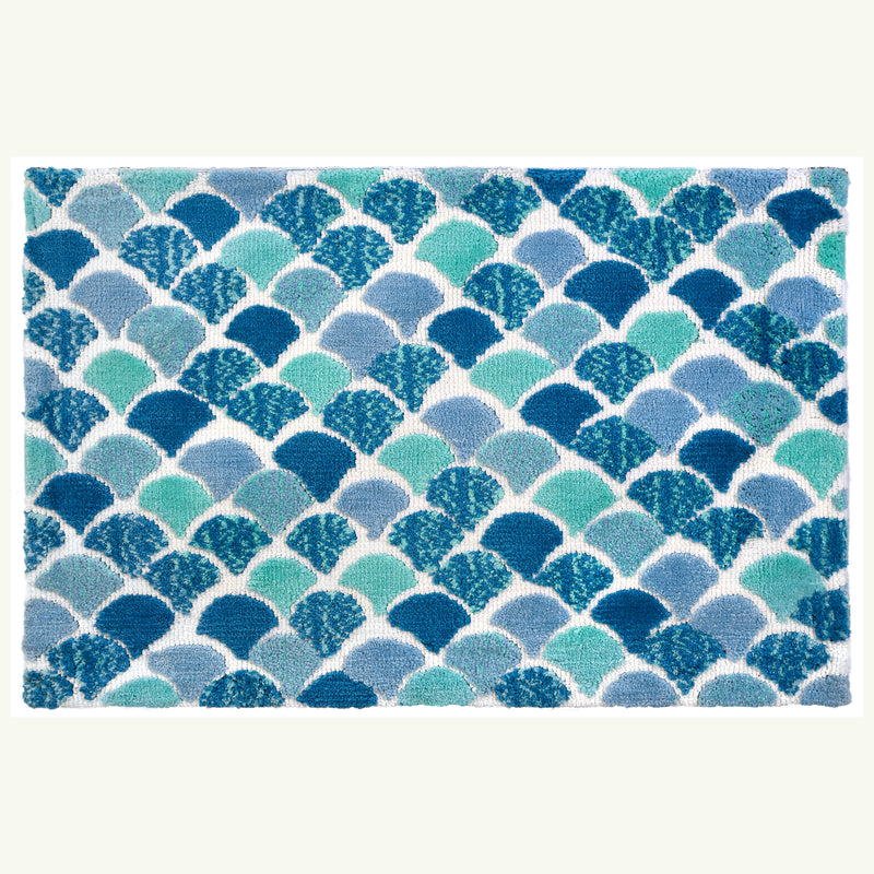 Mermaid Scale Accent Rug