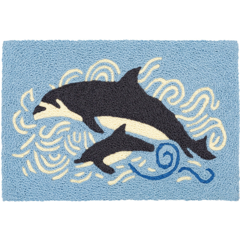 Dolphin Pair Accent Rug