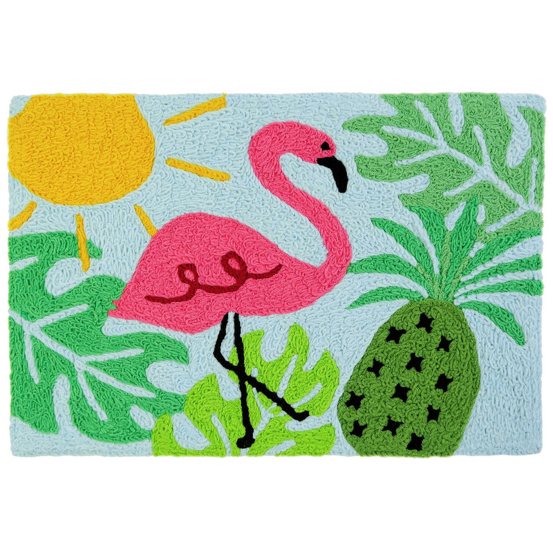 Summertime Flamingo Accent Rug
