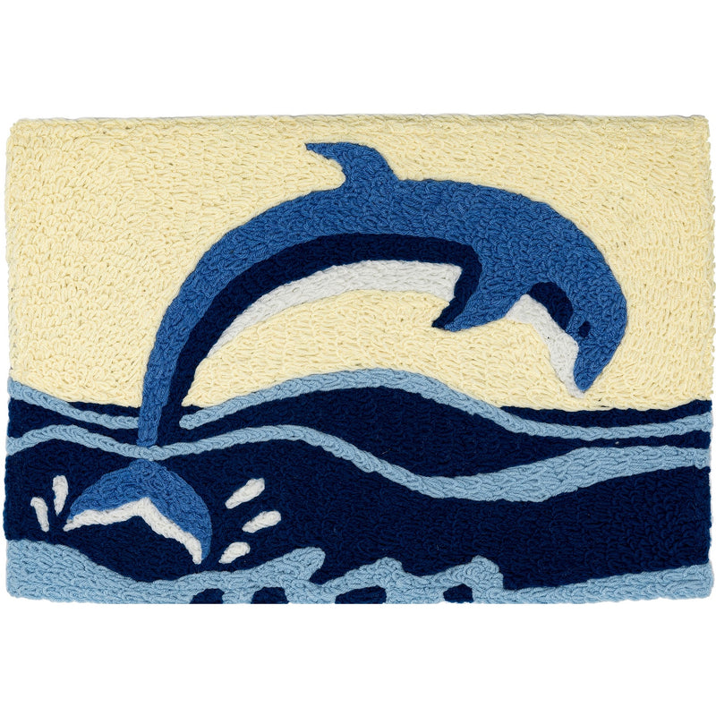 Majestic Dolphin Accent Rug