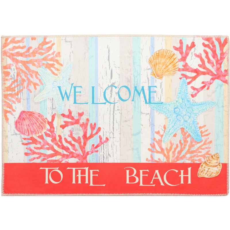 Welcome To The Beach Accent Rug