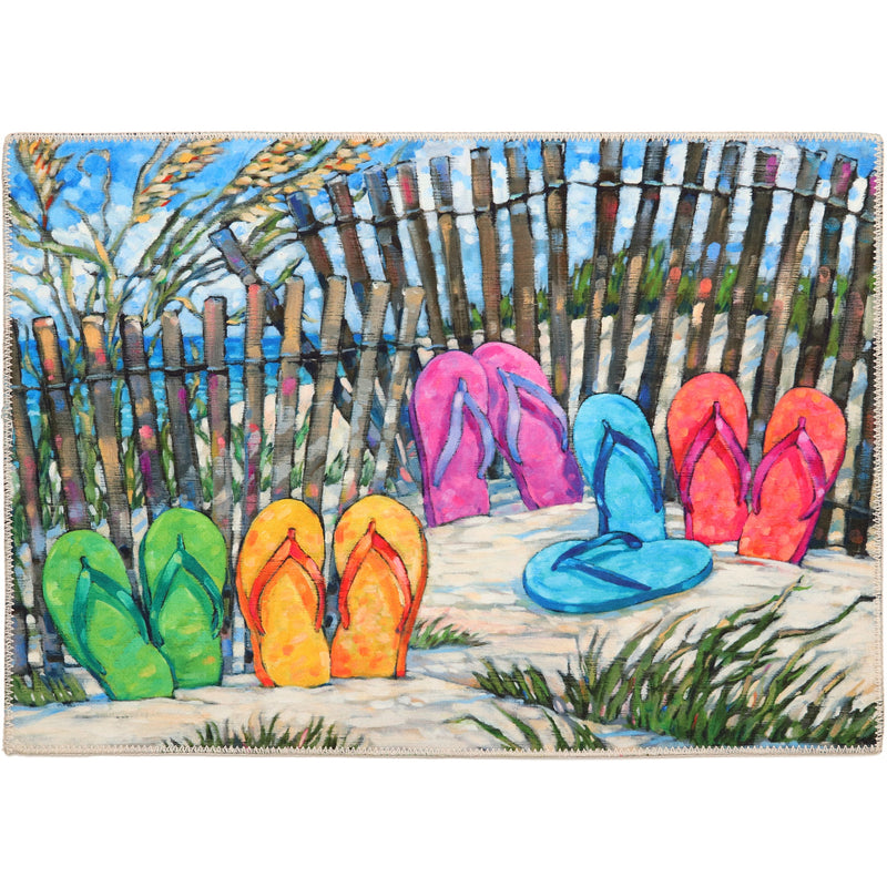 Beached Sandals Accent Rug