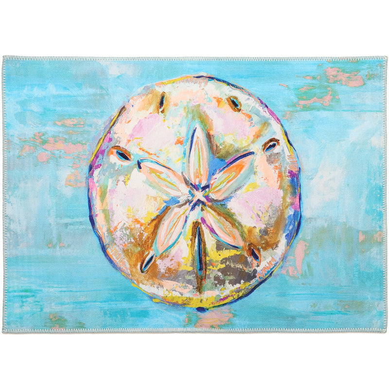 Colorful Sand Dollar Accent Rug