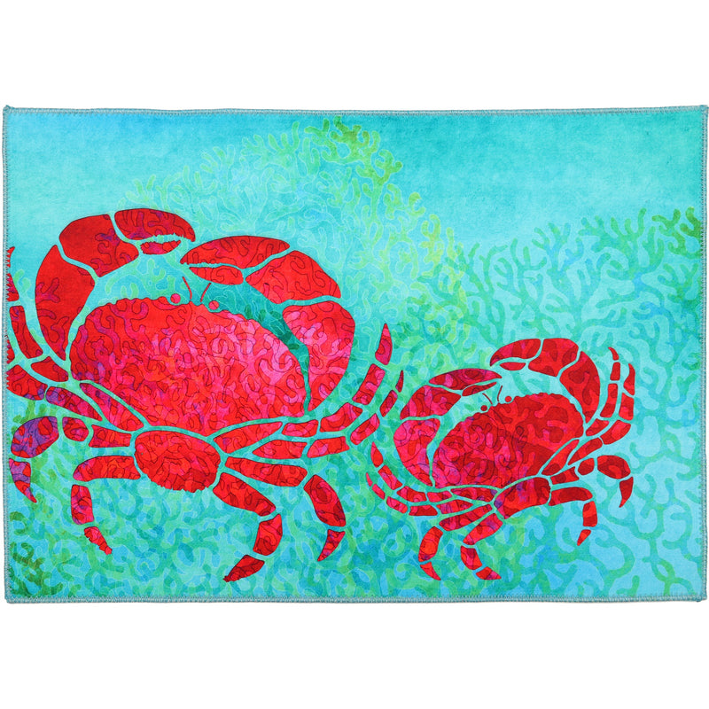 Crab Tapestry Accent Rug