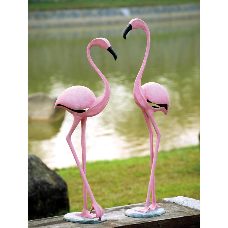 Flamingo Pair Garden Sculpture