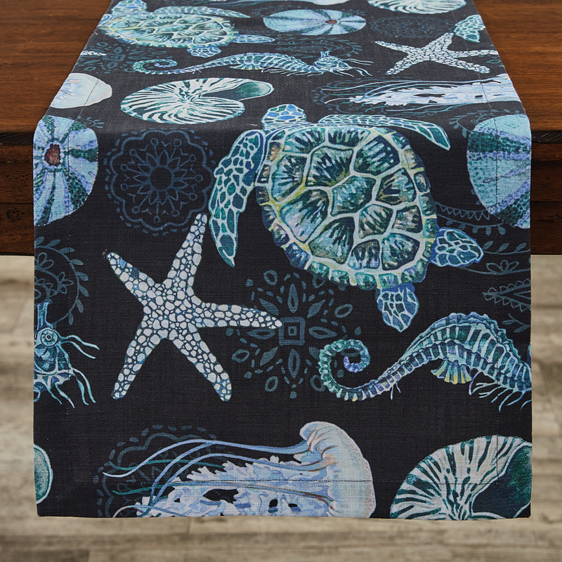 Sea Floor 72" Table Runner