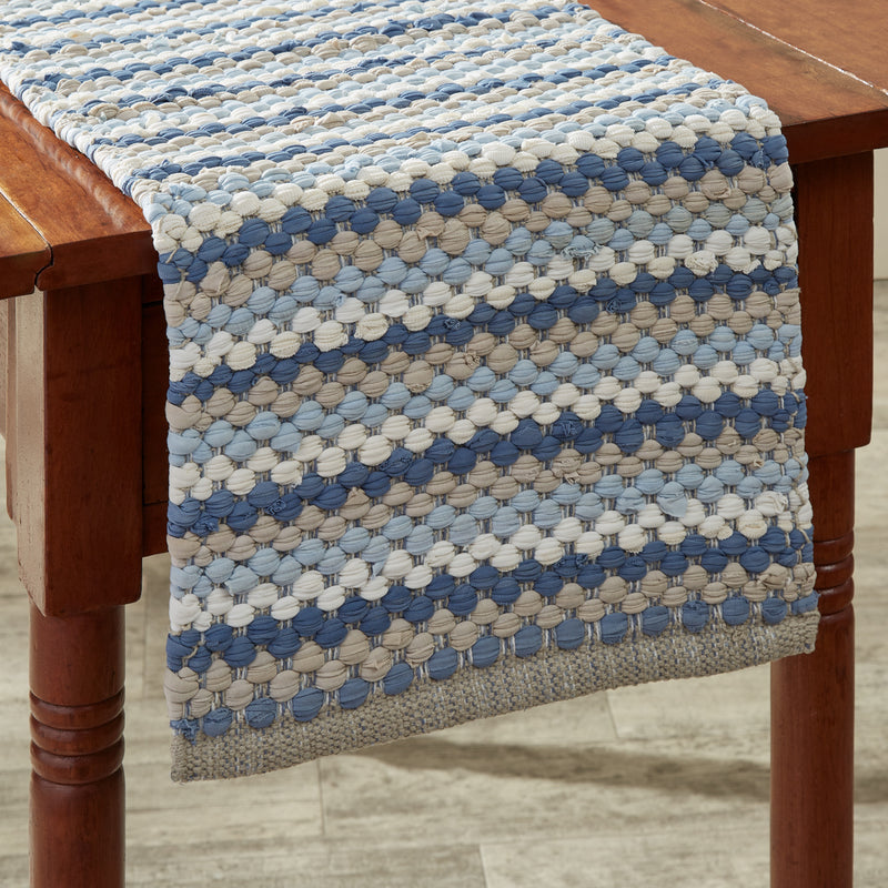 Blue Sky Weave Chindi 54" Table Runner