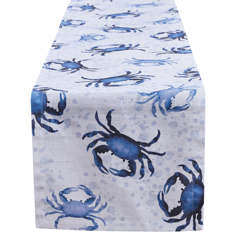 Blue Crab 72" Table Runner