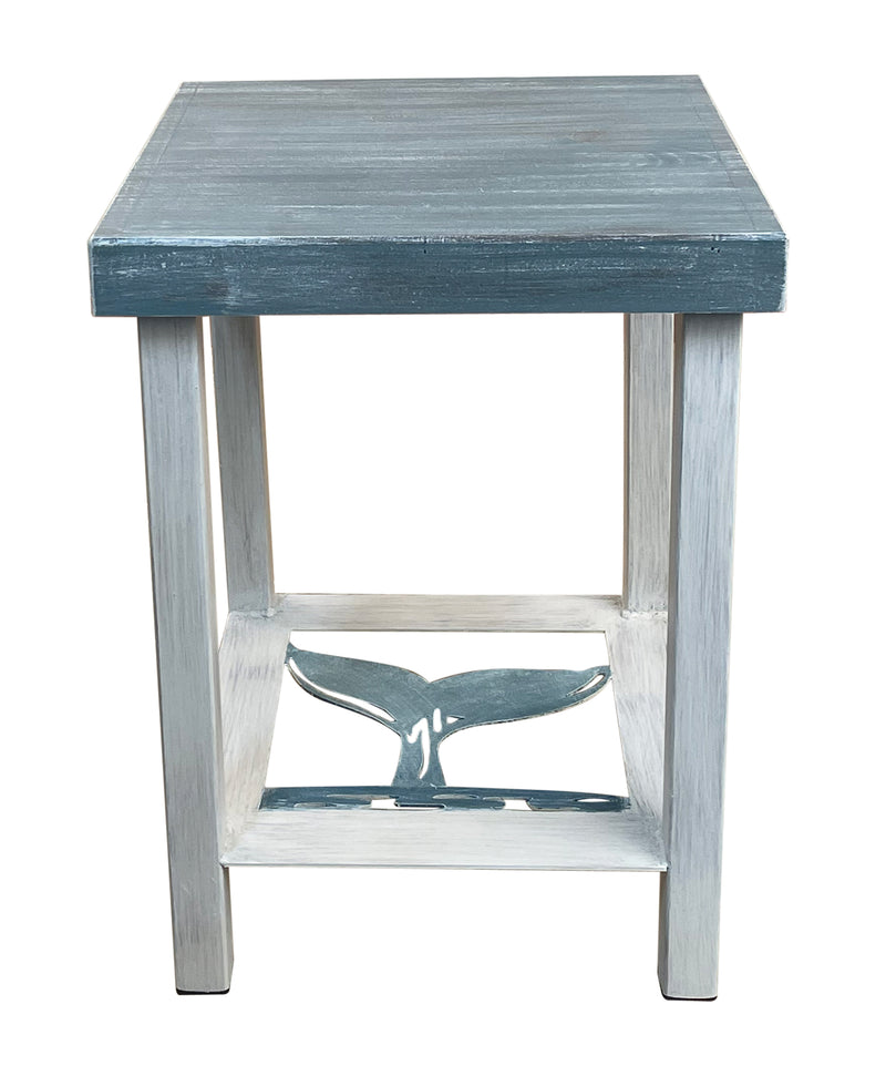 Pacific Cottage Whale Tail Square End Table