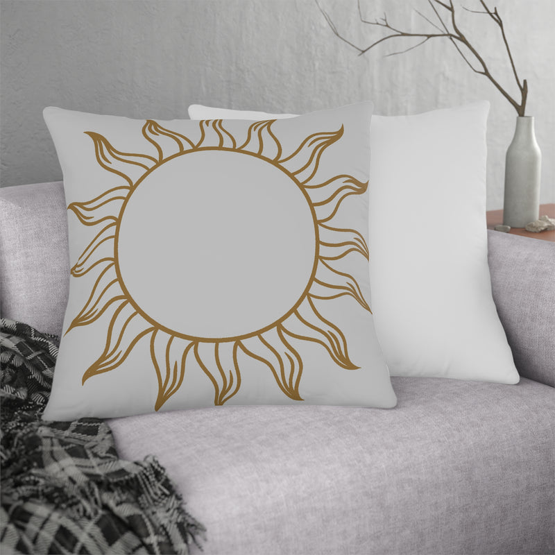 Golden Sun Outdoor Pillow