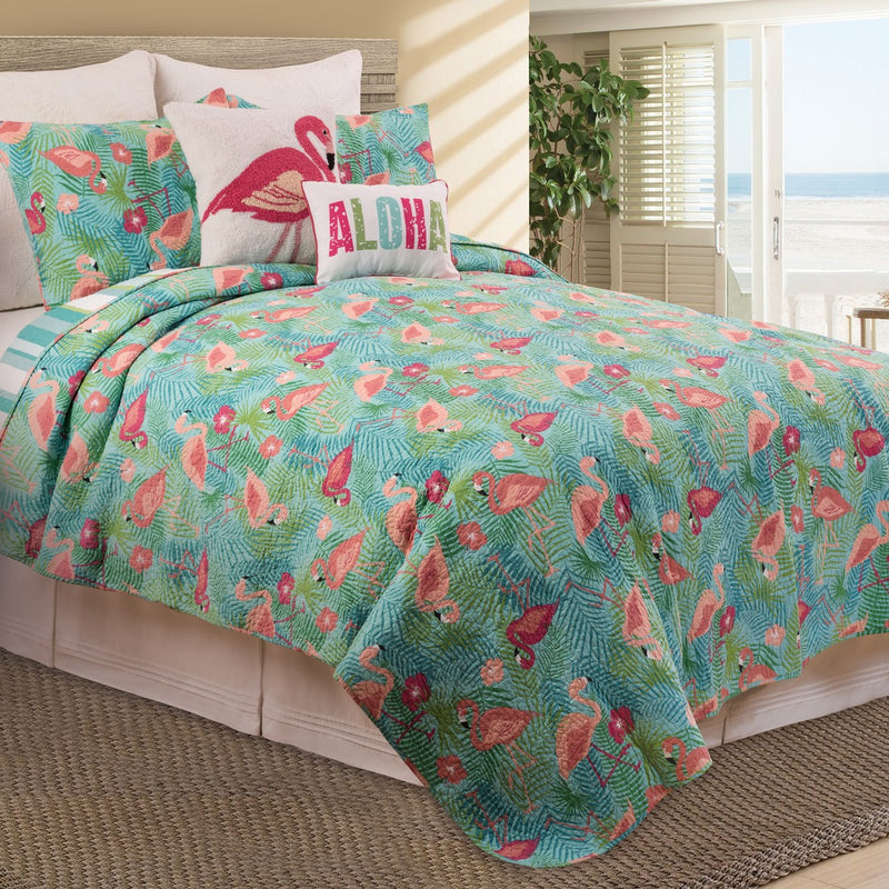 Flamingo Island Quilt Set