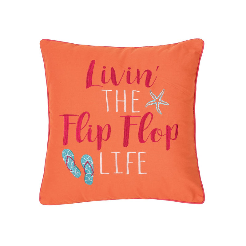 Flip Flop Throw Pillow