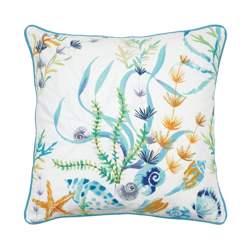 Paradise Coast Seagrass Throw Pillow