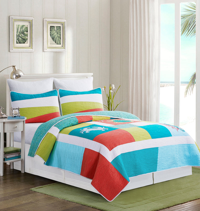 Santorini Shores Quilt Set