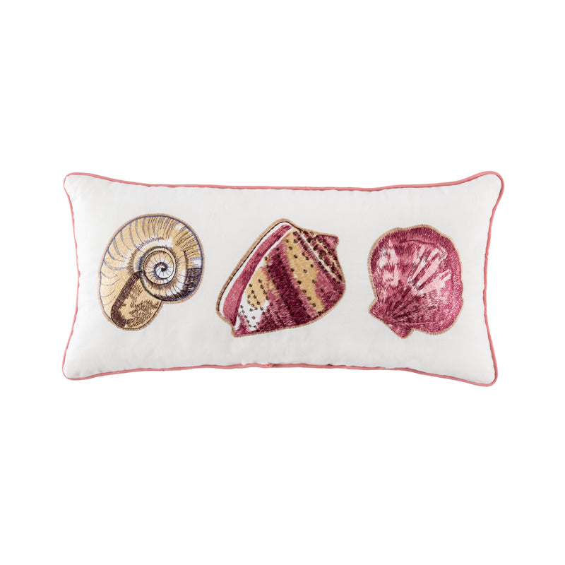 Seashell Trio Throw Pillow