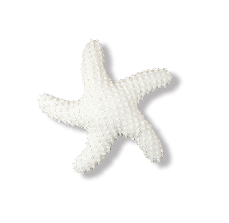 White Starfish Shape Throw Pillow