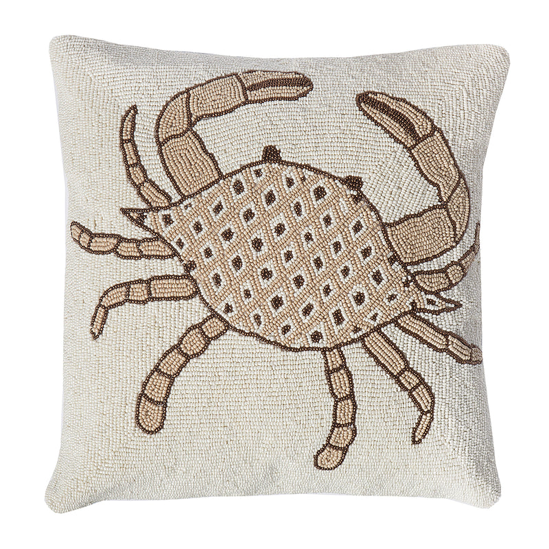 Crab Beads Throw Pillow