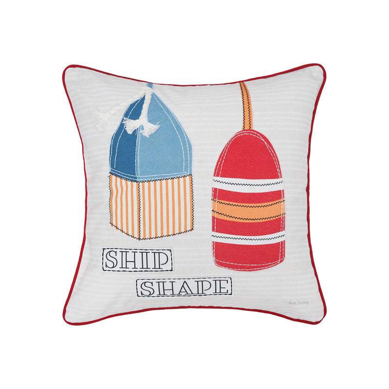 Buoy Pair Throw Pillow