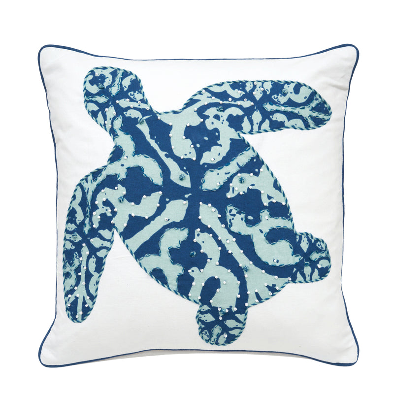 Turtle Elegance Throw Pillow