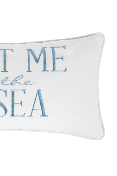 Meet Me By The Sea Throw Pillow