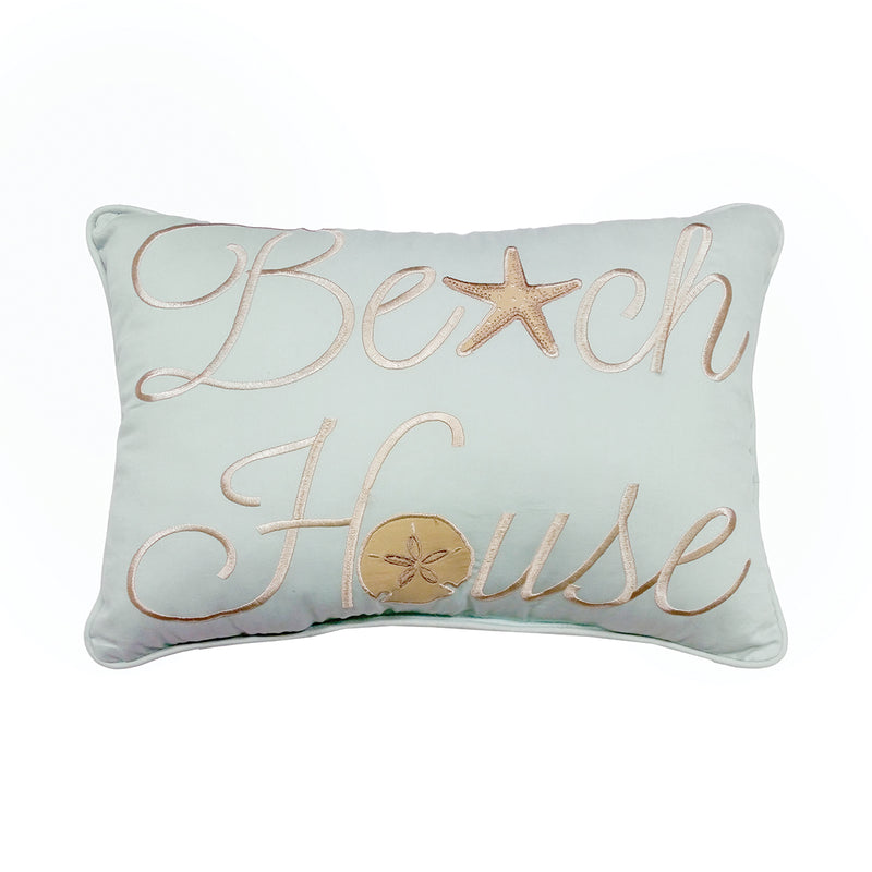 Beach House Throw Pillow