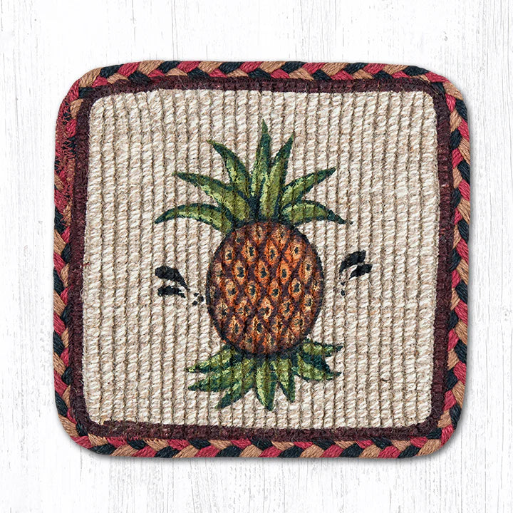 Pineapple Weave Wicker Coaster