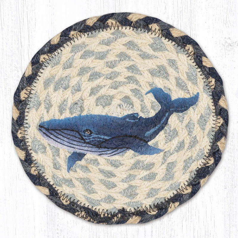 Whale Waters Round Large Coaster