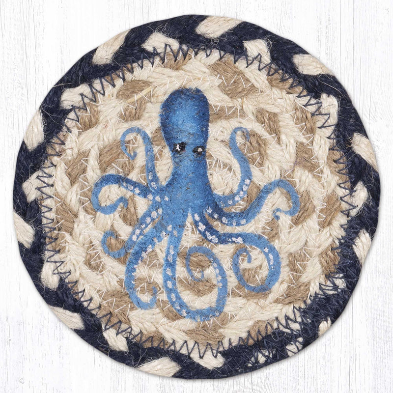 Blue Octopus Printed Coaster