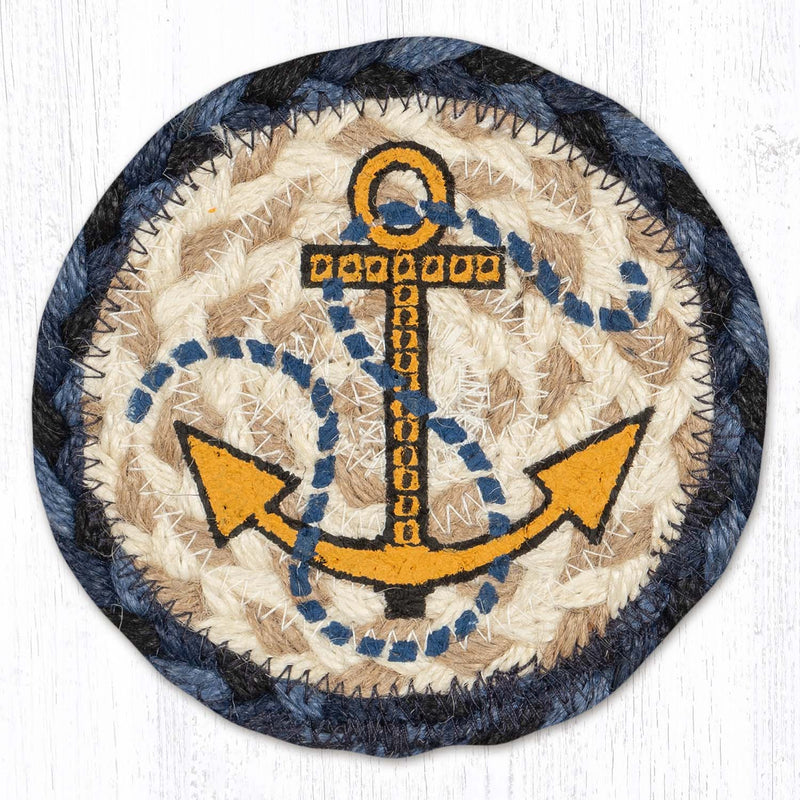 Golden Anchor Printed Coaster