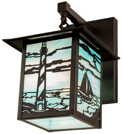 Lighthouse Coast 9" Sailboat Wall Sconce