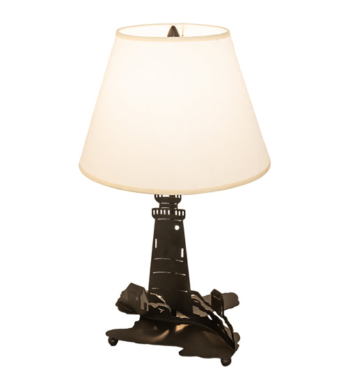 Lighthouse Coast 22" Double Lit Table Lamp