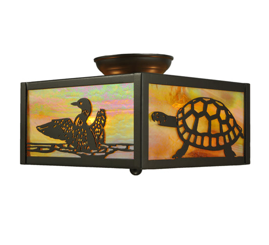 Turtles & Loons 10" Flush Mount