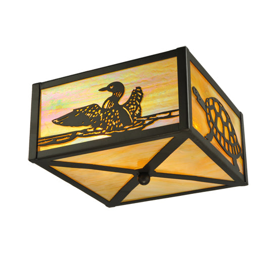 Turtles & Loons 10" Flush Mount