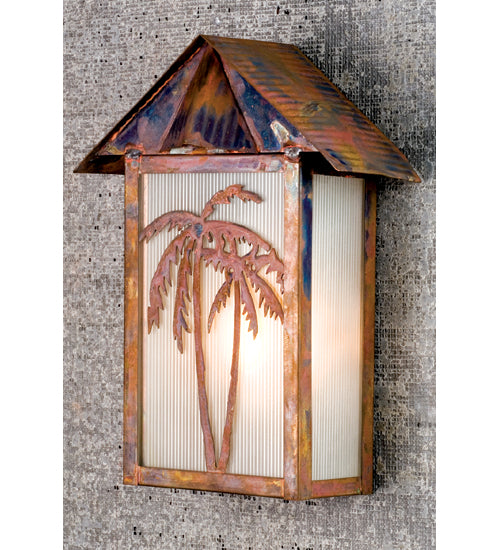 Tropical Palms 9.5" Wall Sconce