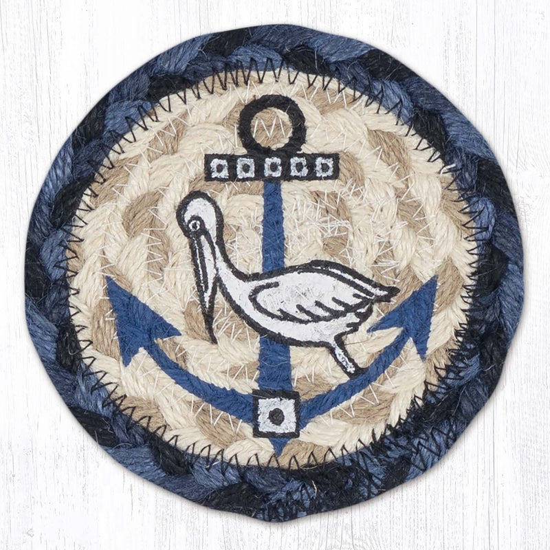 Pelican Anchor Printed Coaster