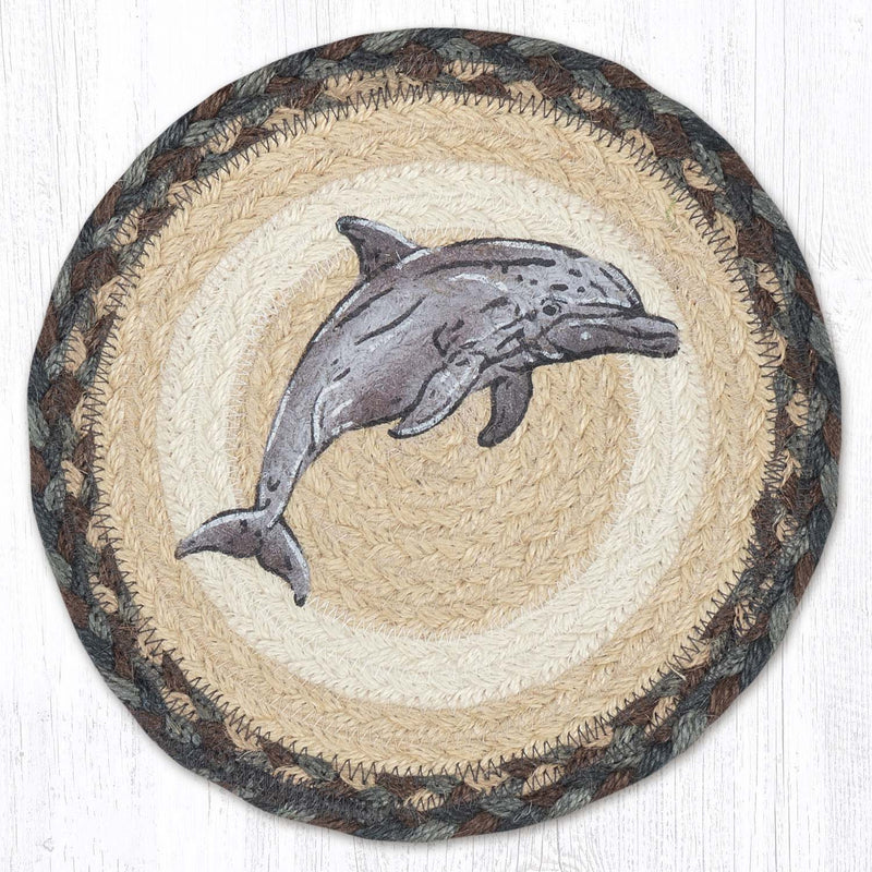 Dolphin Leap Printed Round Trivet