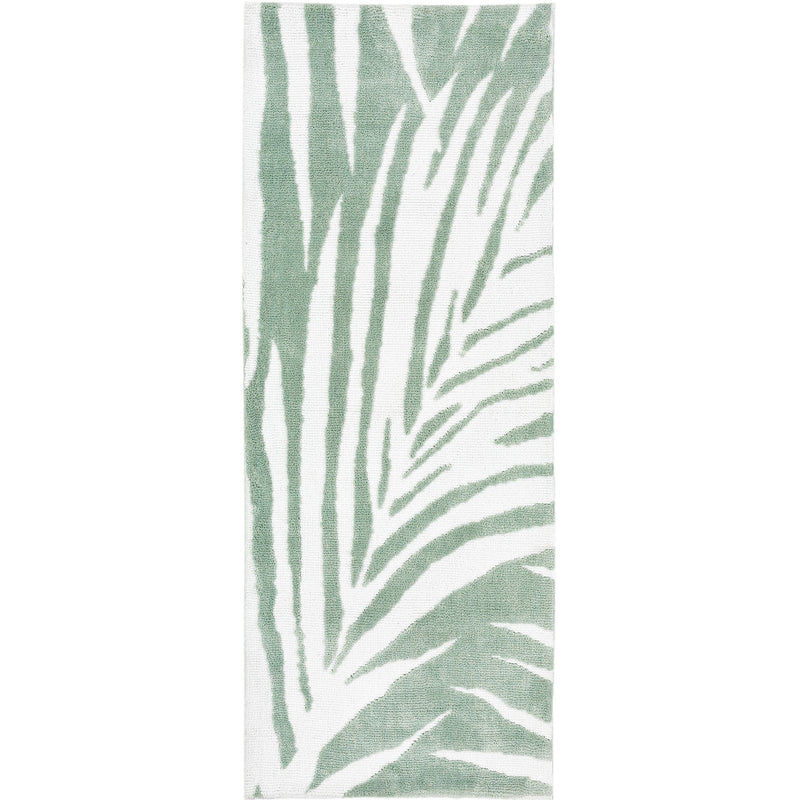 Green Palm Accent Rug