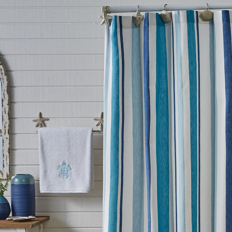 Sea Stripe Shower Curtain