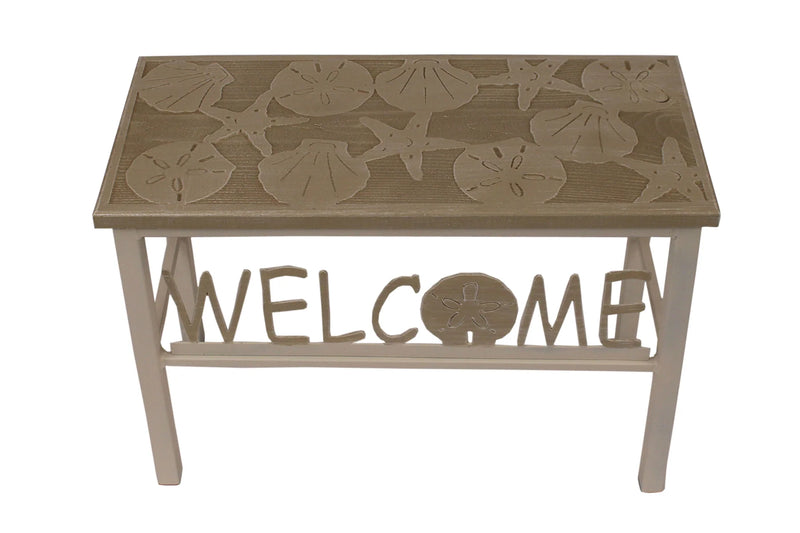 24" Shell Top Welcome Bench
