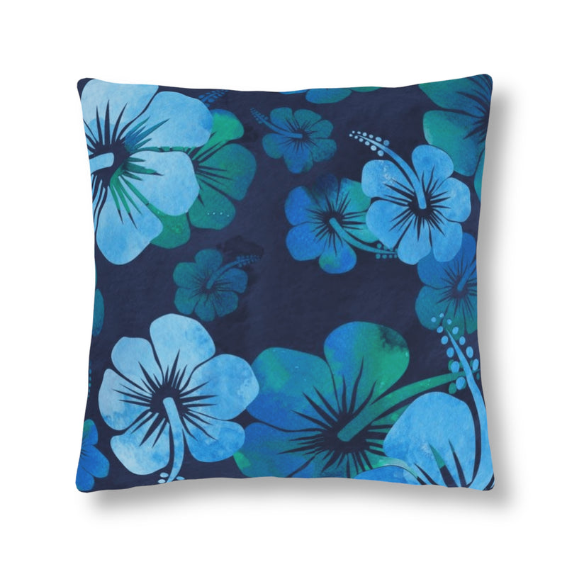 Blue Flower Outdoor Pillow