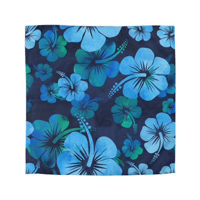 Blue Flower Microfiber Duvet Cover